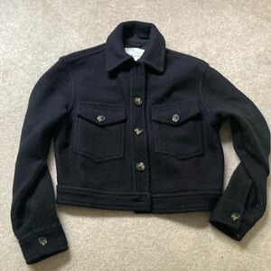 Wilfred free short shacket in black